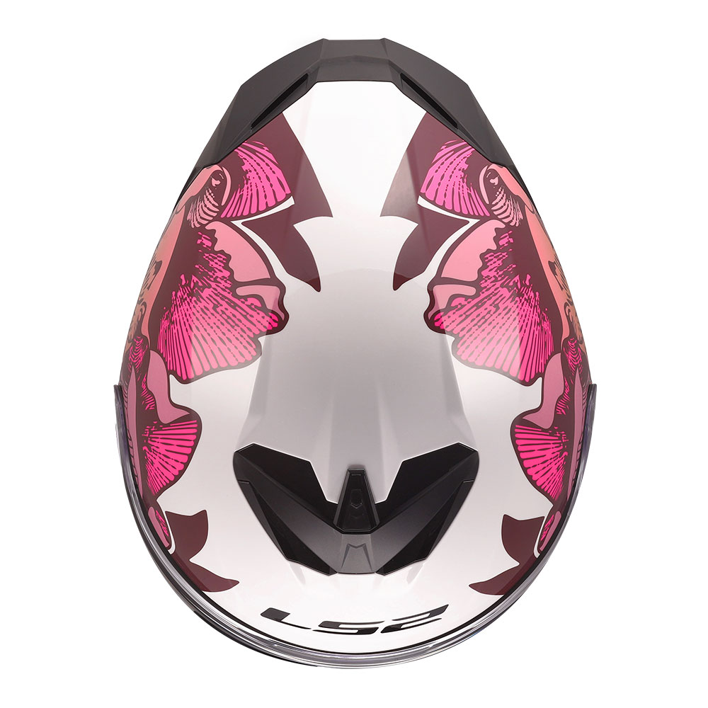 Kaciga LS2 Full Face FF820 RAPID III POPPIES II belo roza XS