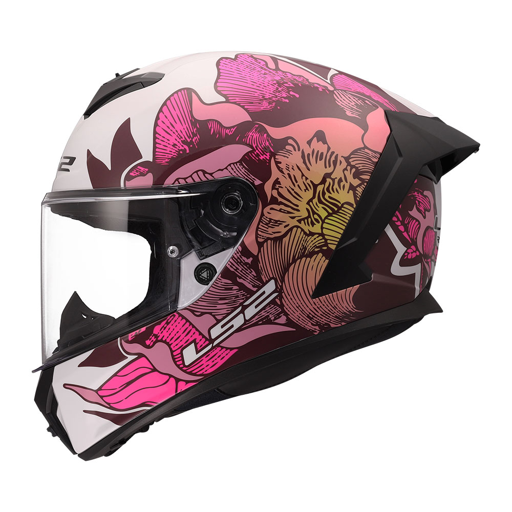 Kaciga LS2 Full Face FF820 RAPID III POPPIES II belo roza XS