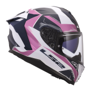 Kaciga LS2 Full Face FF817 CHALLENGER II FLAMAN belo roza S