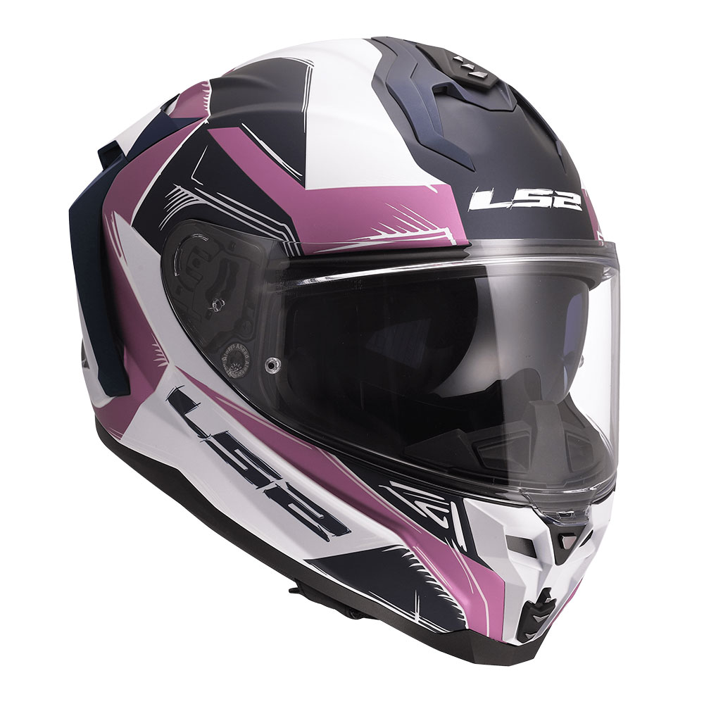 Kaciga LS2 Full Face FF817 CHALLENGER II FLAMAN belo roza S