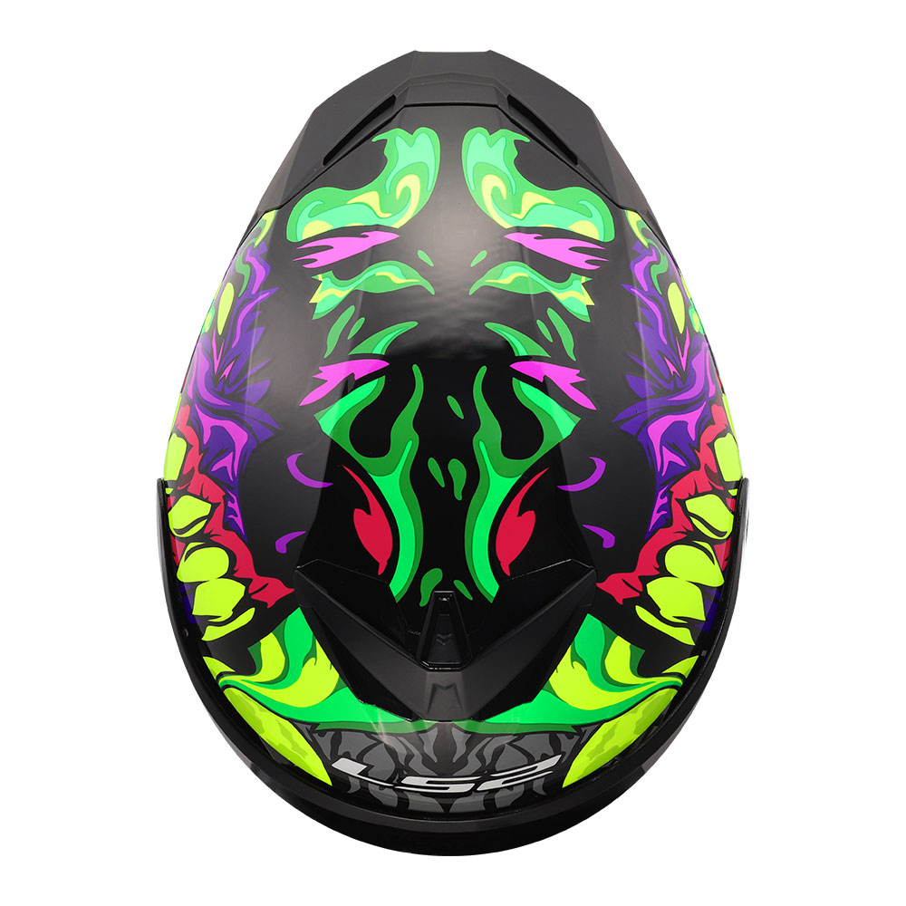 Kaciga LS2 Full Face FF820 RAPID III LYCANT ljubičasto zelena M