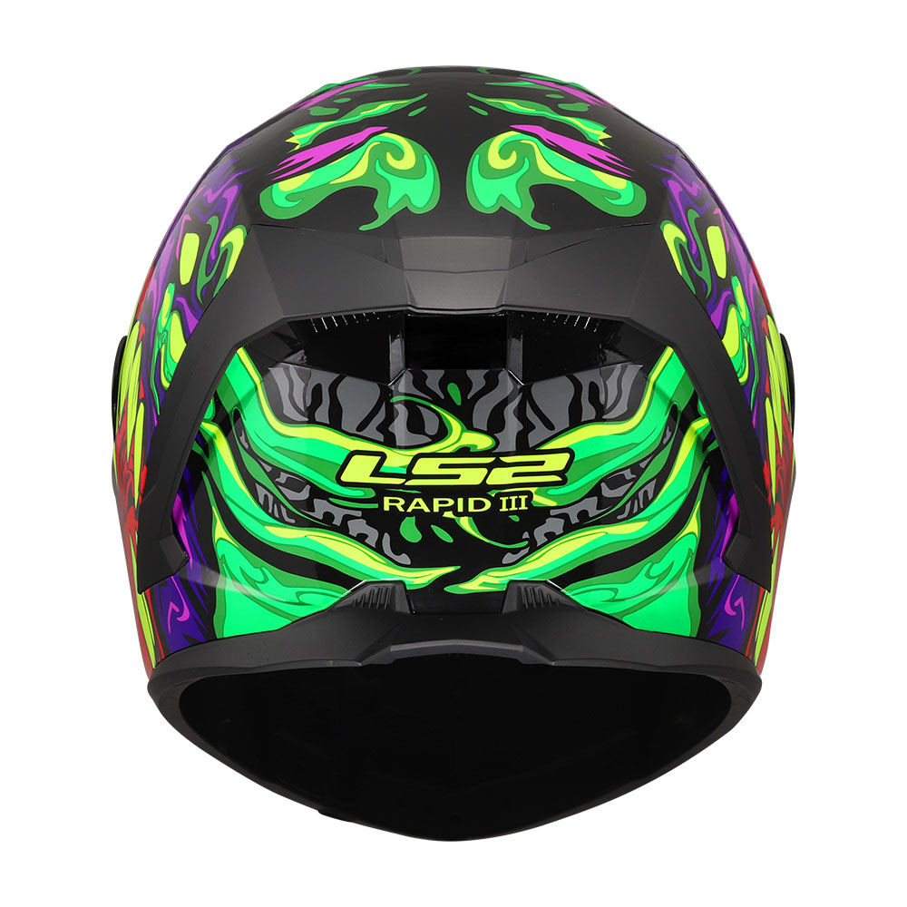 Kaciga LS2 Full Face FF820 RAPID III LYCANT ljubičasto zelena S