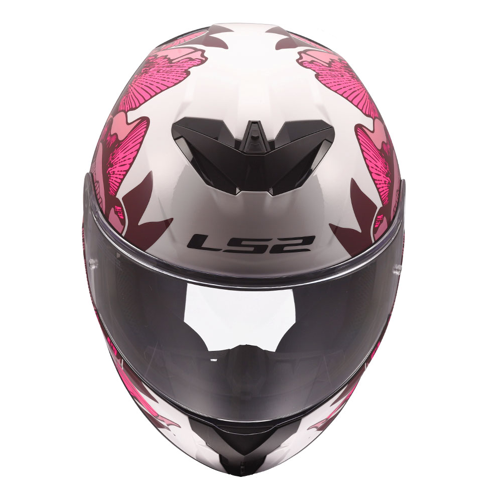 Kaciga LS2 Full Face FF820 RAPID III POPPIES II belo roza M