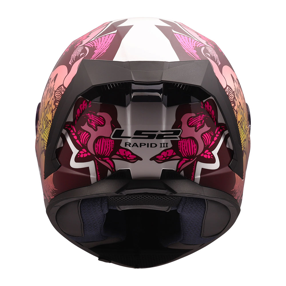 Kaciga LS2 Full Face FF820 RAPID III POPPIES II belo roza M