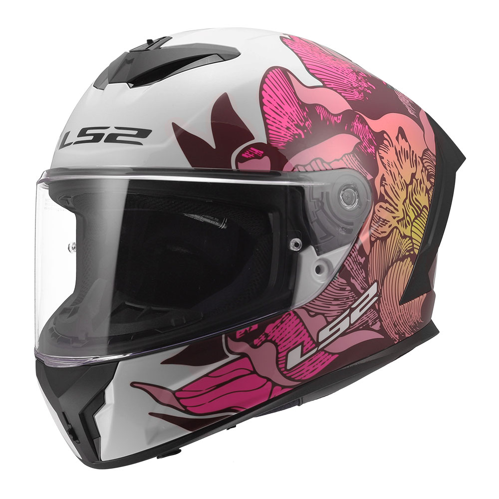 Kaciga LS2 Full Face FF820 RAPID III POPPIES II belo roza S