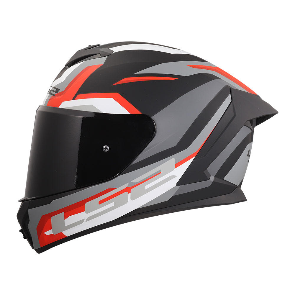 Kaciga LS2 Full Face FF820 RAPID III HYPER crno crvena L