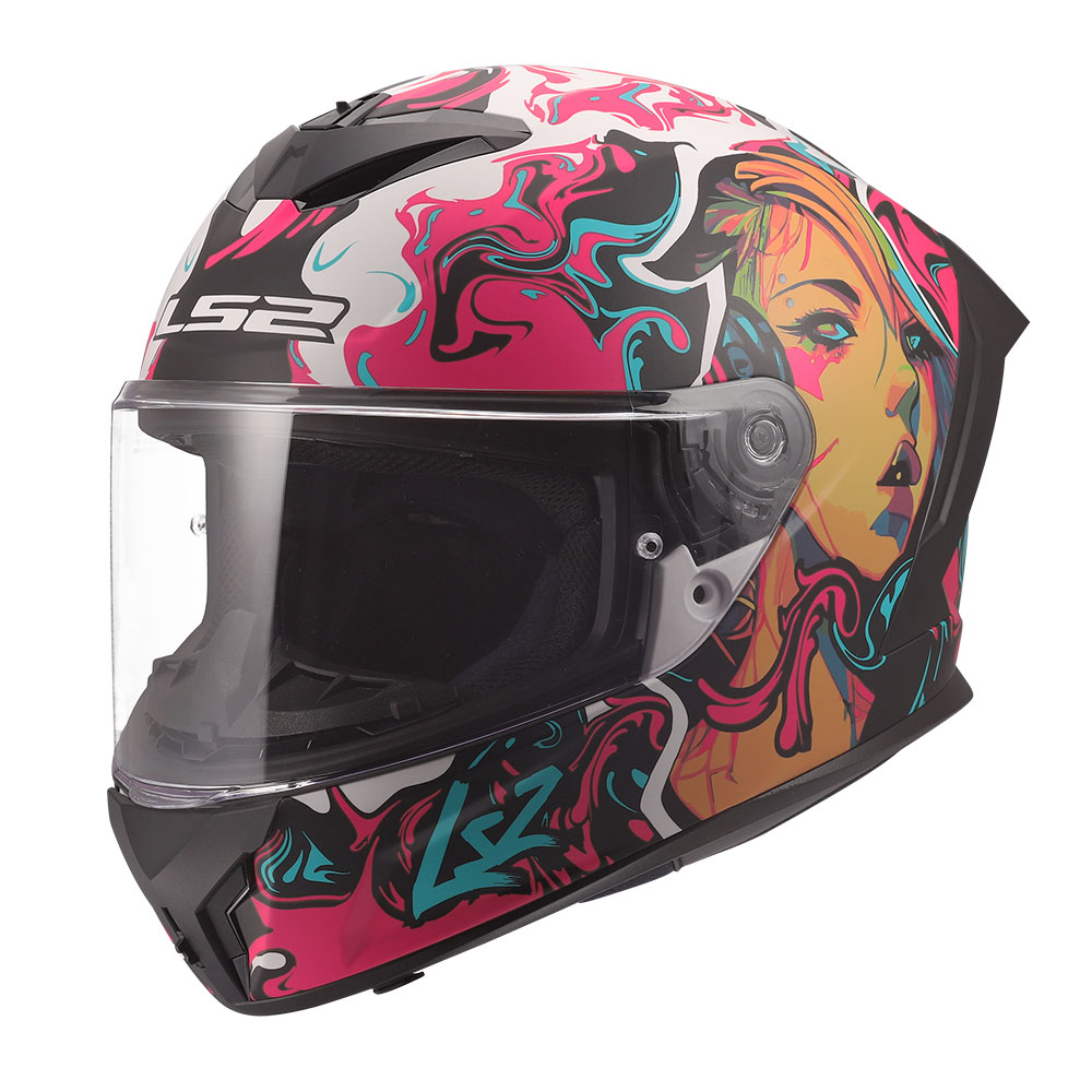 Kaciga LS2 Full Face FF820 RAPID III CYBERG ljubičasta M