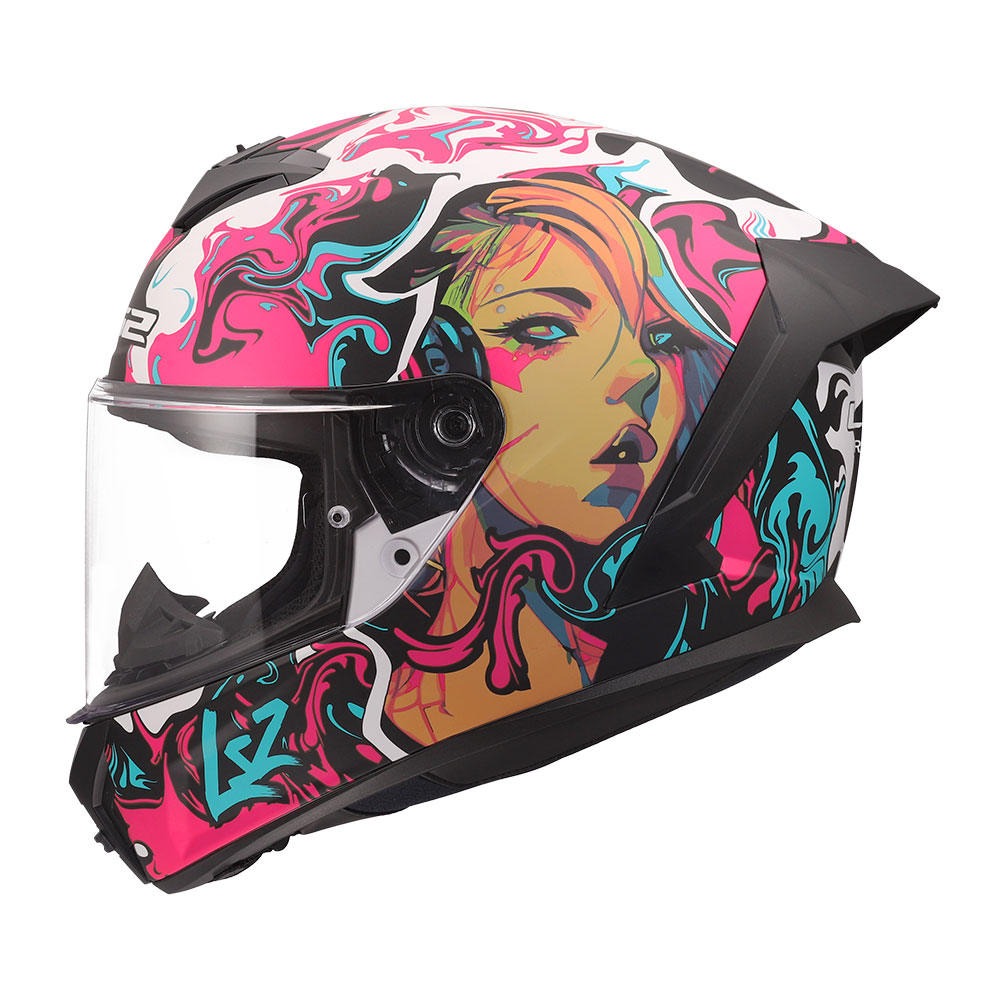 Kaciga LS2 Full Face FF820 RAPID III CYBERG ljubičasta M