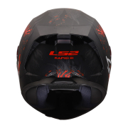 Kaciga LS2 Full Face FF820 RAPID III KAIJU II crno crvena L