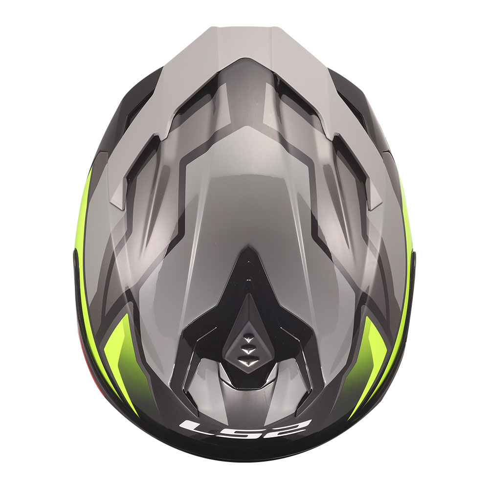 Kaciga LS2 Full Face FF817 CHALLENGER II VIPER sivo žuta M