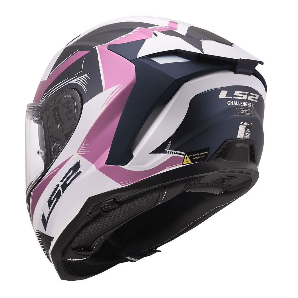 Kaciga LS2 Full Face FF817 CHALLENGER II FLAMAN belo roza M