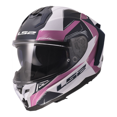 Kaciga LS2 Full Face FF817 CHALLENGER II FLAMAN belo roza M