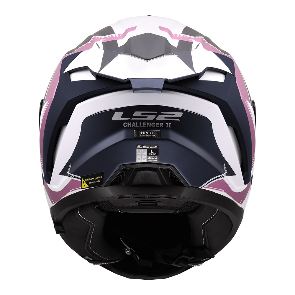 Kaciga LS2 Full Face FF817 CHALLENGER II FLAMAN belo roza M