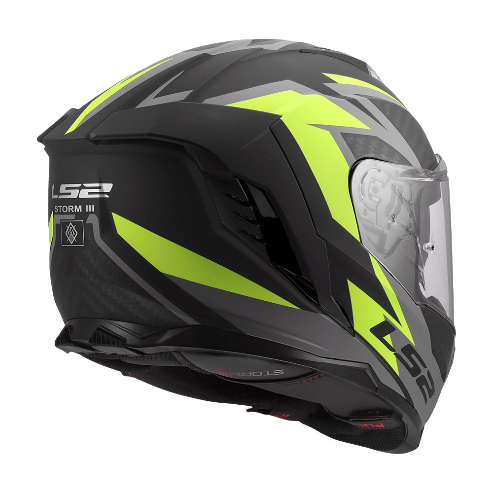 Kaciga LS2 Full Face FF818 STORM III DYNAMO crno žuta L