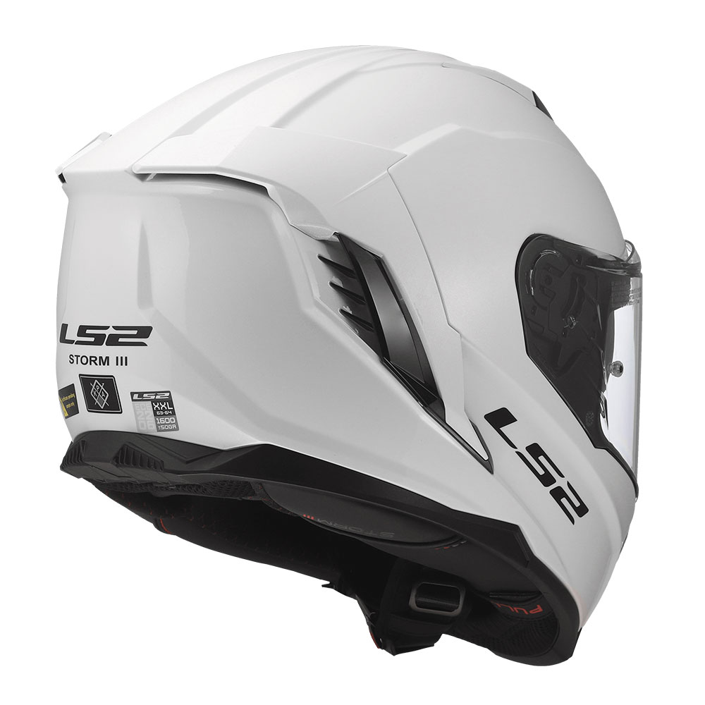 Kaciga LS2 Full Face FF818 STORM III SOLID bela XL