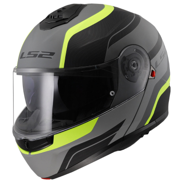 Kaciga LS2 Flip Up FF908 STROBE II MONZA sa naočarima mat crno žuta M