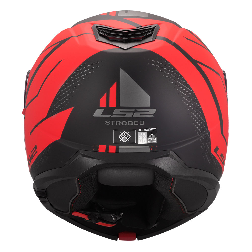 Kaciga LS2 Flip Up FF908 STROBE II CODE crno crvena XXL