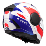 Kaciga LS2 Flip Up FF902 SCOPE II DURIA belo plavo crvena S