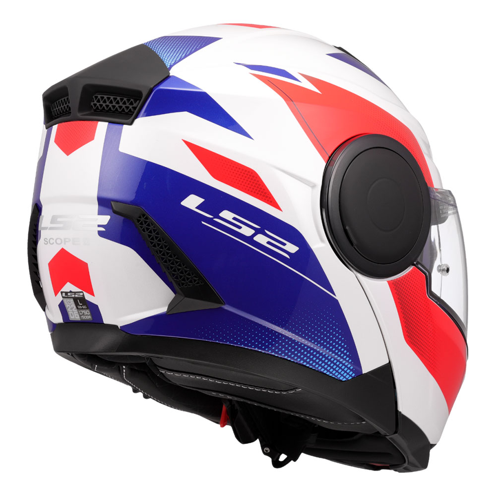 Kaciga LS2 Flip Up FF902 SCOPE II DURIA belo plavo crvena S