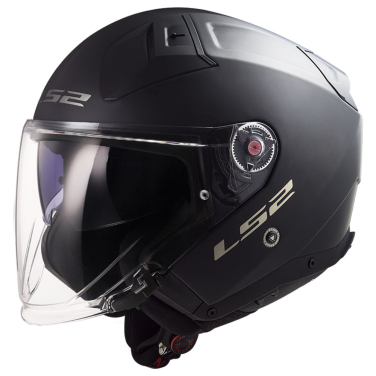 Kaciga LS2 Jet OF603 INFINITY II  mat crna sa naočarima S