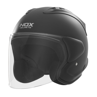 Kaciga NOX Jet N220 mat crna XL