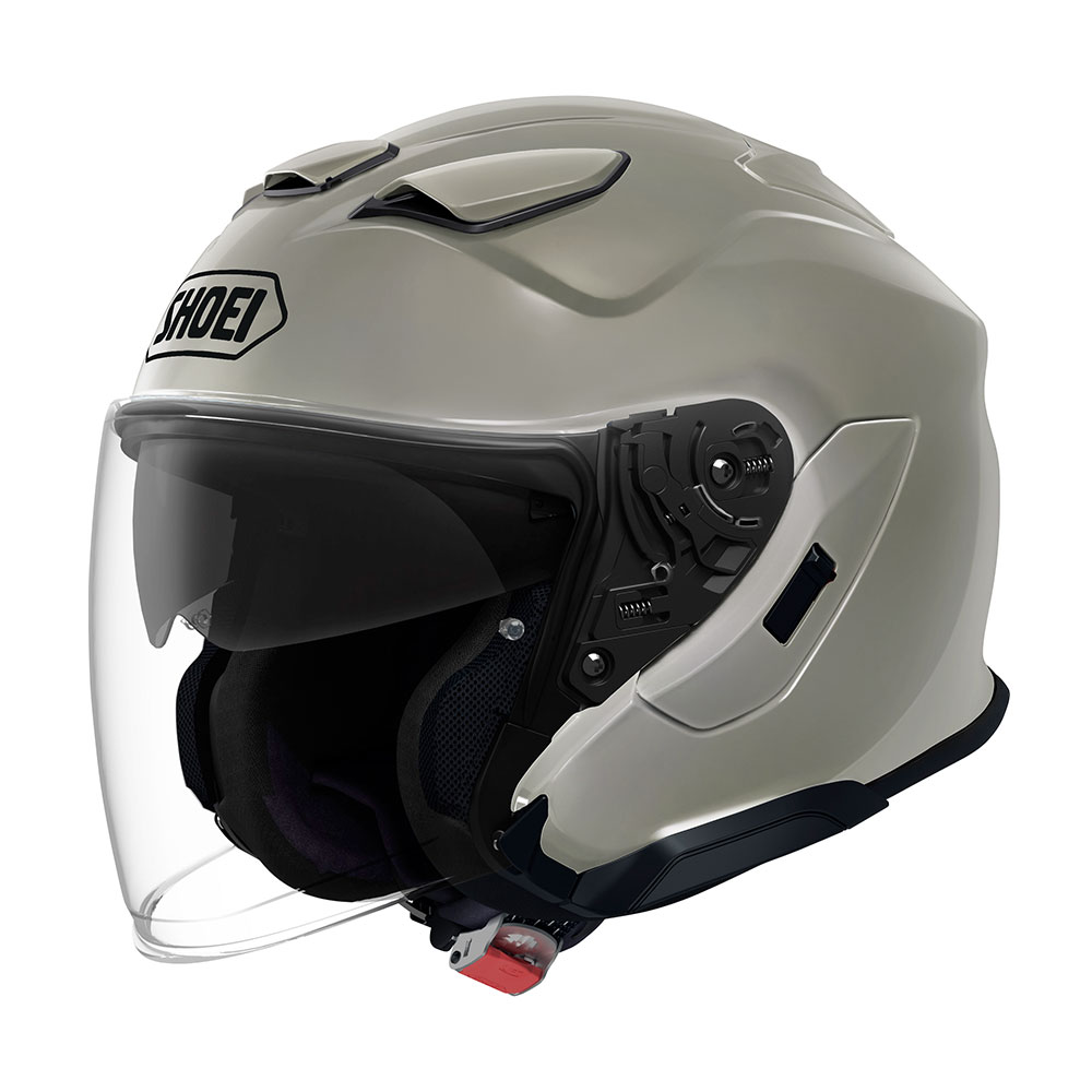 Kaciga Jet SHOEI J-CRUISE3 CHALK siva sa naočarima L