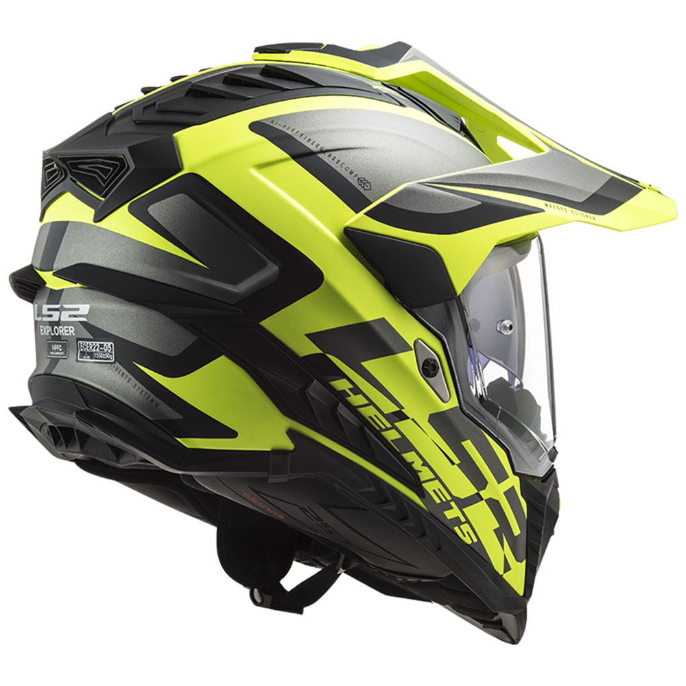 Kaciga LS2 Enduro MX701 EXPLORER ALTER mat crno žuta XXL