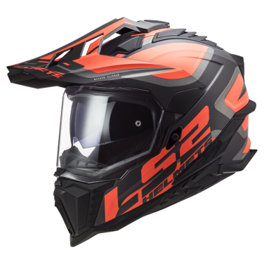 Kaciga LS2 Enduro MX701 EXPLORER ALTER mat crno narandžasta XL