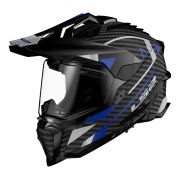 Kaciga LS2 Enduro MX701 EXPLORER CARBON ADVENTURE karbon plavo bela L