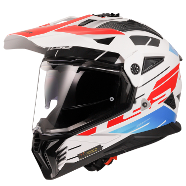 Kaciga LS2 Enduro MX702 PIONEER II NAMIB belo plavo crvena 3XL