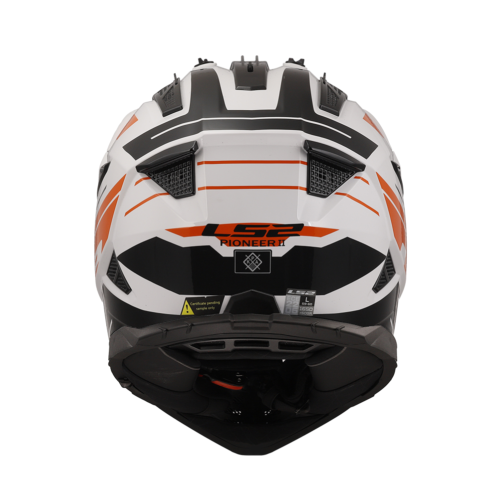 Kaciga LS2 Enduro MX702 PIONEER II NAMIB belo narandžasta