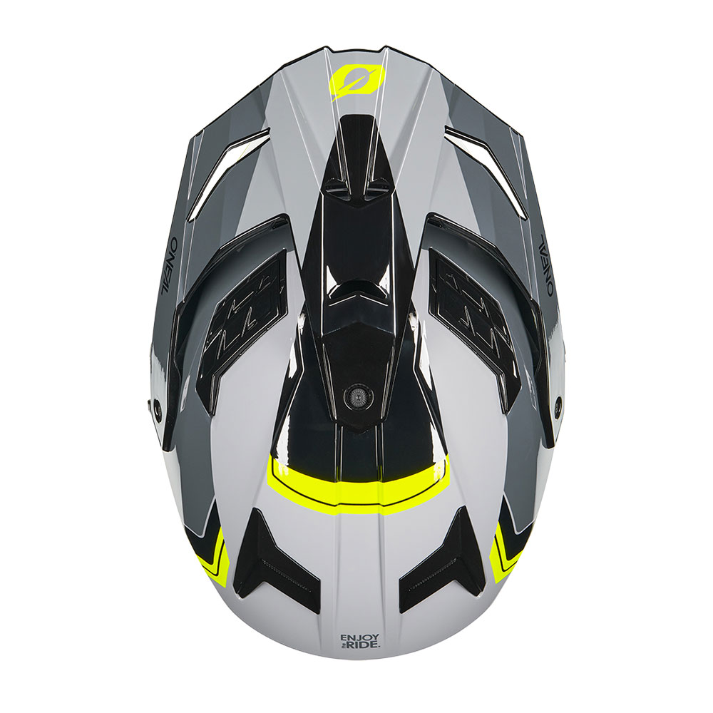 Kaciga ONEAL Enduro DSRS NOMAD crno sivo žuta L