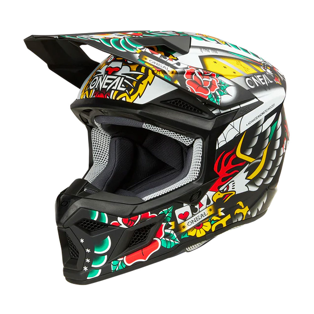 Kaciga ONEAL Cross 3SRS INKED multi dečija L