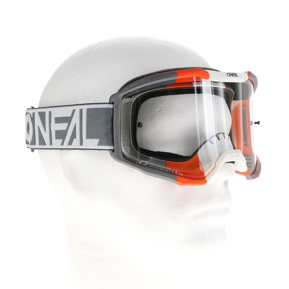 Naočare Cross ONEAL B-10 DUPLEX belo sivo narandžaste