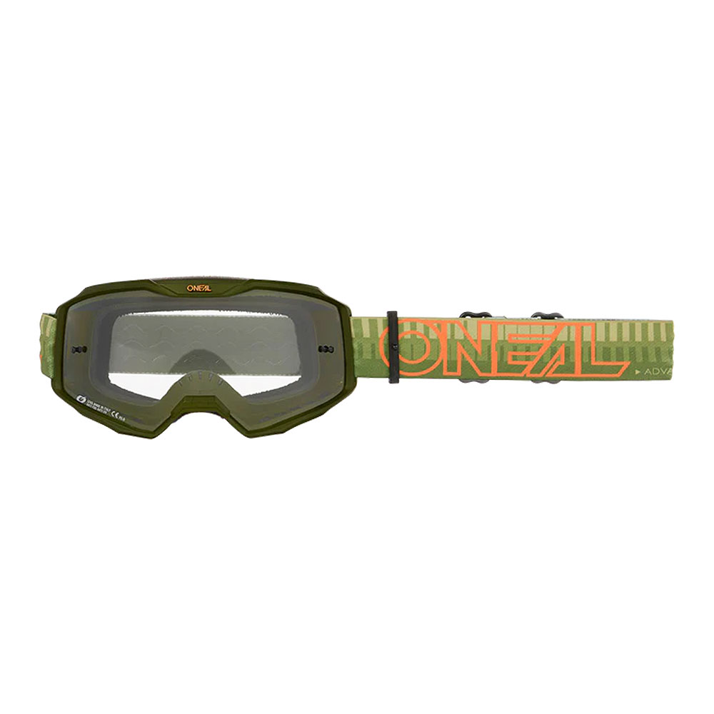 Naočare Cross ONEAL B-10 STRIPED zeleno narandžaste