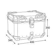 Centralni kofer LS2 ALU crni 39L