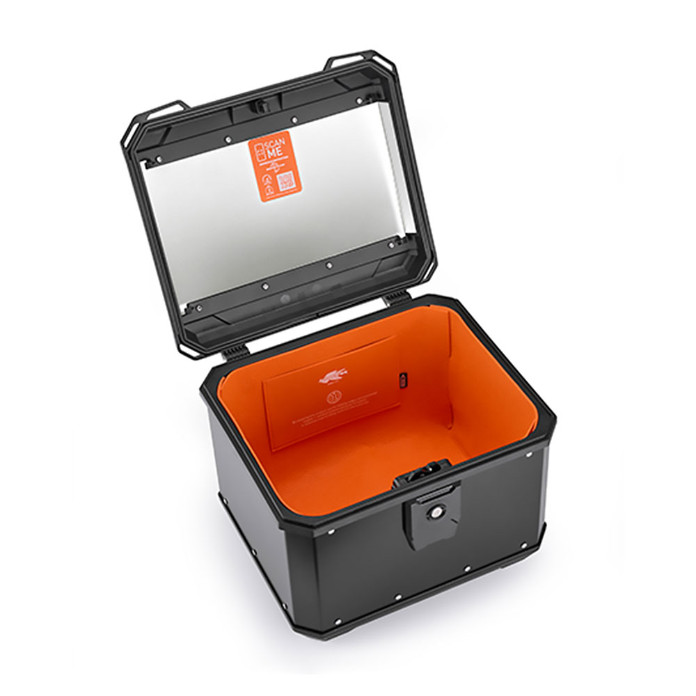 Centralni kofer Kappa K'METROBOX KMX500B Alu crni Monolock 50L