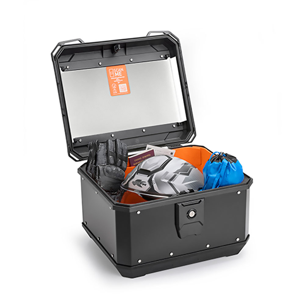 Centralni kofer Kappa K'METROBOX KMX400B Alu sivi Monolock 40L