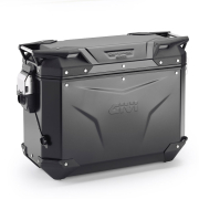 Bočni kofer GIVI TREKKER OUTBACK MONOKEY® CAM SIDE EVO SMART 37 BLACK LINE ALU crni levi 37L
