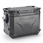 Bočni kofer GIVI TREKKER OUTBACK MONOKEY® CAM SIDE EVO SMART 48 BLACK LINE ALU crni levi 48L