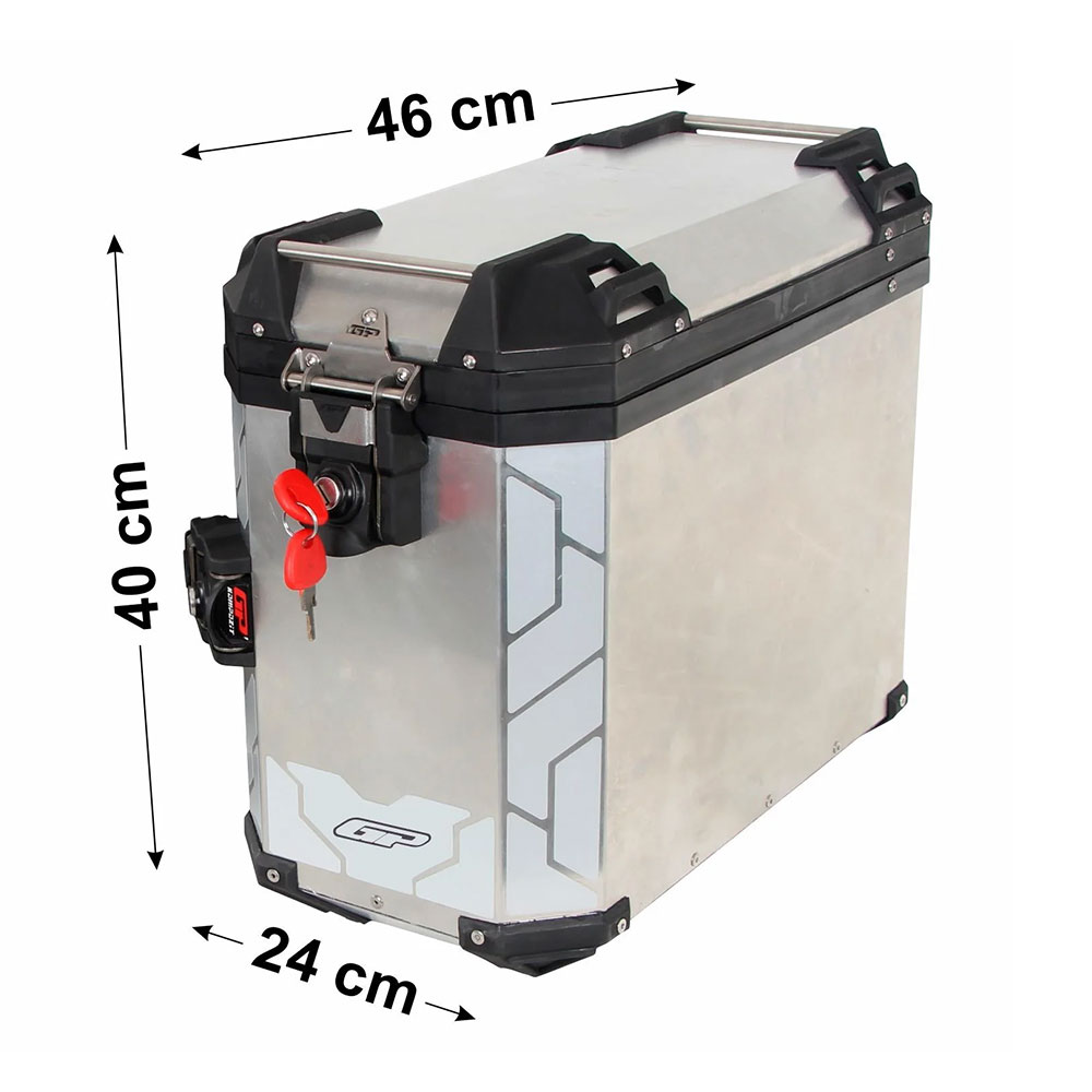 Bočni koferi GP KOMPOZIT ALU sivi 40L+40L